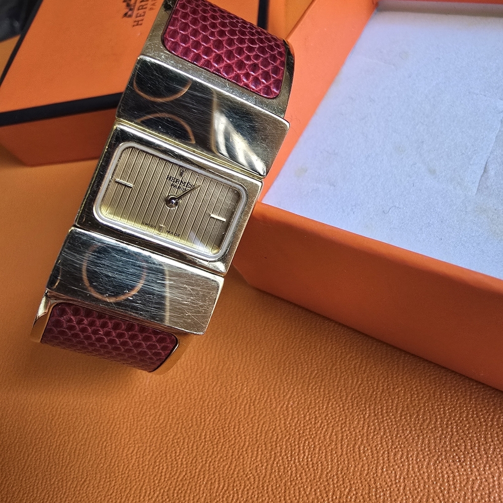 Authentic Hermes Loquet Bangle Watch - image 5
